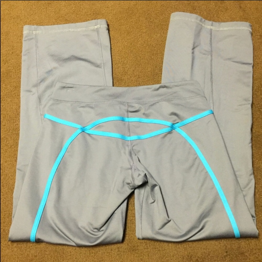 Reposh lululemon blue and gray stripped pants